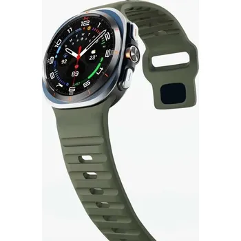 Pouzdro na mobilní telefon Řemínek řemínek silikonový gumový pro Samsung Galaxy Watch Ultra 47mm