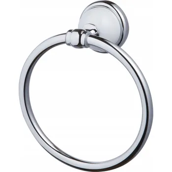 Věšák Bílý kulatý věšák na lepidlo Bisk