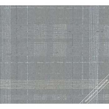 Obraz Tapeta šedá mřížka kostka do obýváku vinylová