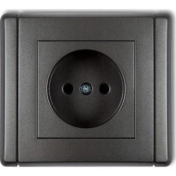 Elektrická zásuvka Černá Elektrická Zásuvka Karlik