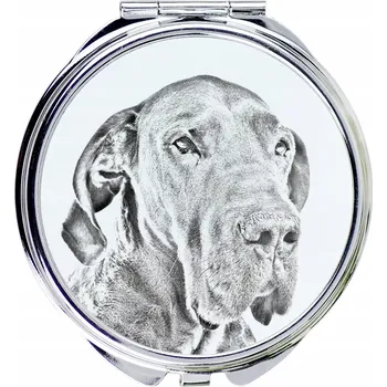 Kosmetické zrcátko Německá doga I - kapesní zrcátko s psem, personalizované zrcátko