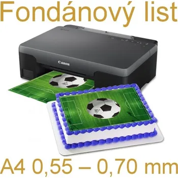 Jedlá dekorace na dort Teplickedorty.cz Fondánový list A4 0,55 – 0,70 mm