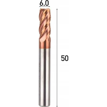 Vrták Stopková fréza (válcová) průměr 6 mm VHM