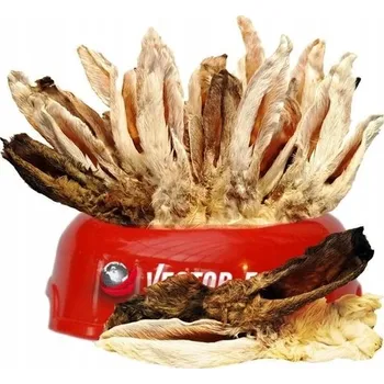Pamlsek pro psa Vector-Food Králičí uši se srstí 5ks