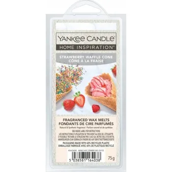 Svíčka Yankee Candle High vosk jahodový vaflový kornout 75g