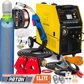 Svářečka Svářecí poloautomat MAGNUM MIG 308 ALU Synergie MAG MMA TIG DC