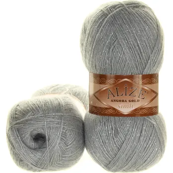 Alize Angora Gold Simli 21 šedá