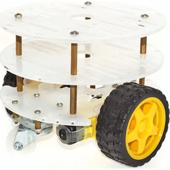 Elektroweb Třípatrová platforma pro stavbu robota s motory