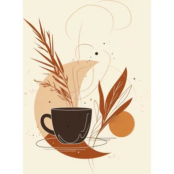 Plakát Plakát Ranní Kávová Múza bez rámu 61 x 91,5 cm