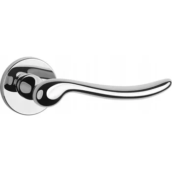 Dveřní kování Klika s kulatou rozetou Nerina Slim, chrom leštěný, APRILE