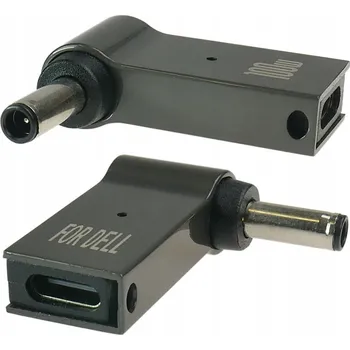 IP kamera Napájecí adaptér / redukce USB-C na 4,5x3,0mm s pinem pro DELL PD, hliníkový
