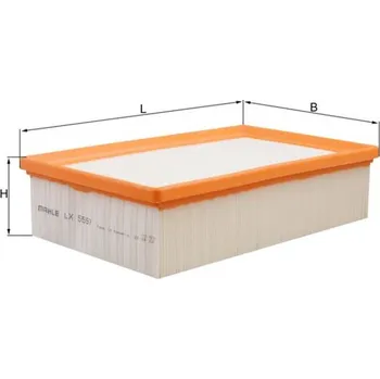 Vzduchový filtr Vzduchový filtr MAHLE LX 5597