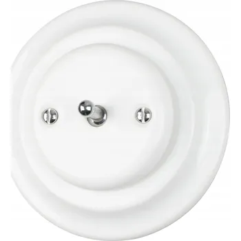 vypínač Keramický vypínač pod omítku PRL retro zlatý