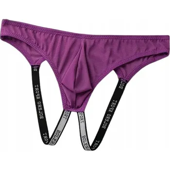 Pánské oblečení Průhledné pánské otevřené slipy Jockstrap ze síťoviny