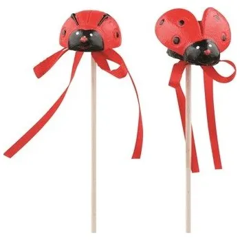 Diamantové malování L2795 Zápich - Beruška - 3 cm + špejle