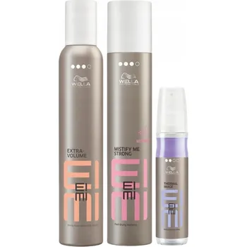 Stylingový přípravek Wella Professionals Eimi Mistify Me Lak na vlasy, pěna a termo ochrana - Mix 3 ks