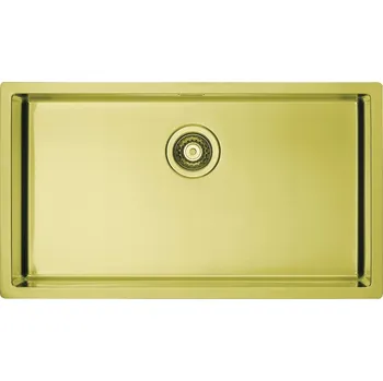 Granitový dřez Jednokomorový dřez Alveus Monarch ocel ocel zlatý