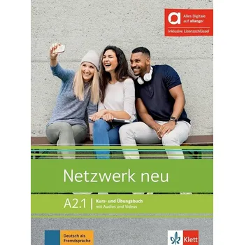 Německý jazyk Netzwerk neu A2.1 – Hybride Ausgabe – Kursb./Übungsbuch + MP3/Video allango.net + Lizenz (
