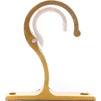 Věšák Kovový háček na závěs | Držák závěsu - Zlato