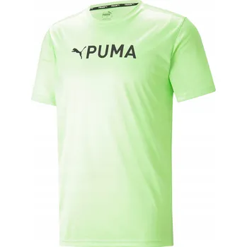 Pánské tričko Pánské tréninkové tričko PUMA Fit Logo Cf Graphic zelené 523098 XS