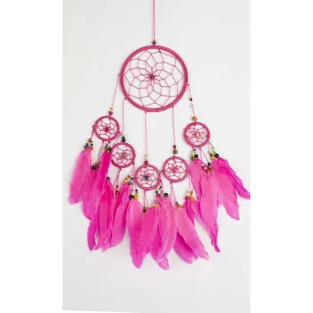 Lapač snů Lapač snů CIRCLES růžová / délka 39 cm