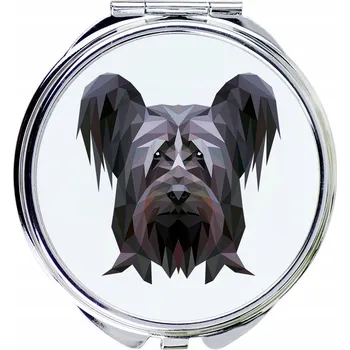 Obraz Skye Terier kapesní zrcátko s geometrickým psem