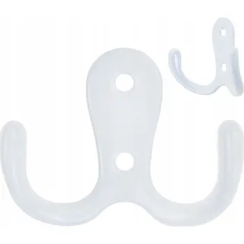 Věšák Háček na hmoždinky Martom bílý