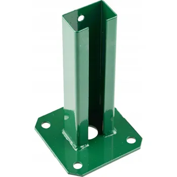 Příslušenství pro plot Patka sloupku, základna pro sloupek plotového panelu 60x40 Zelená