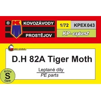 Plastikový model Kovozávody 1/72 D.H. 82A Tiger Moth - upgrade PE set