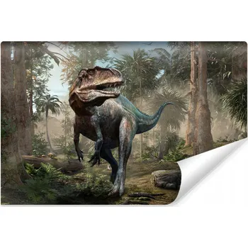 Fototapeta FOTOTAPETA PRO DĚTI DINOSAURUS ZVÍŘATA DŽUNGLE ABSTRAKCE 3D VZOR 450x300