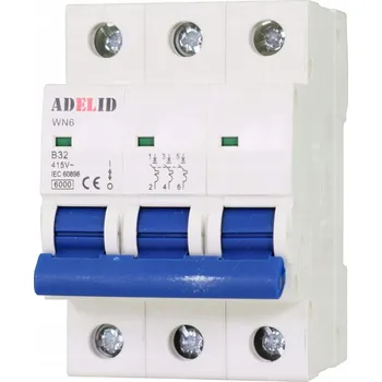 vypínač Nadproudový spínač Adelid 400 V IP20 32 A