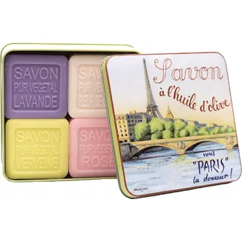 Mýdlo Marseillské mýdlo La Savonnerie de Nyons VINTAGE DÁRKOVÁ SADA MIX 4x100g