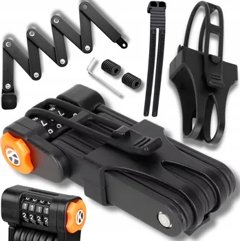 Zámek na kolo ZABEZPEČENÍ NA KOLO SKLÁDACÍ ZÁMEK NA KOLO NA KÓD SILNÝ