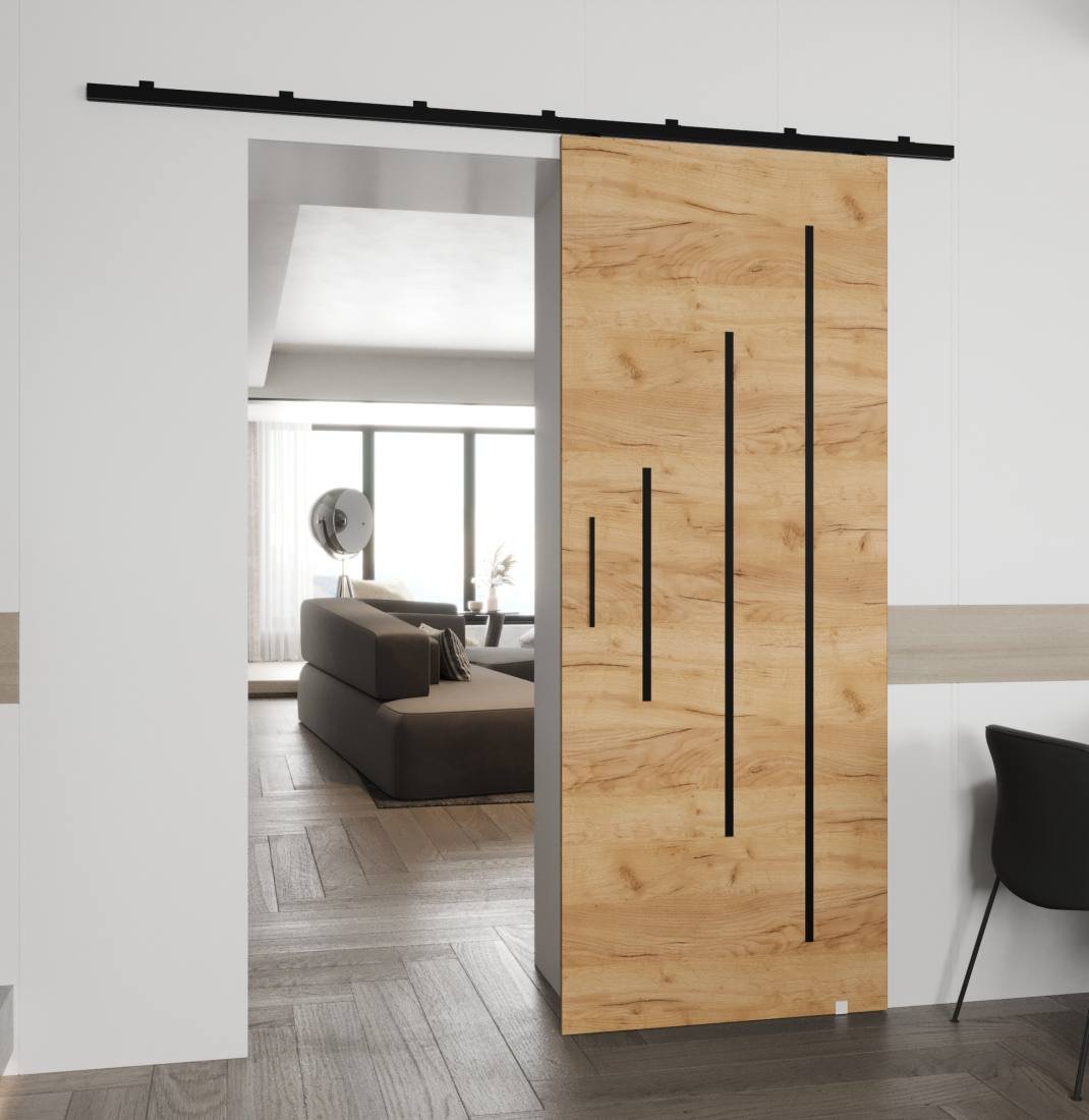 Posuvné dveře Zonda Y - 80 cm s tlumeným dojezdem Barva: Dub Craft zlatý