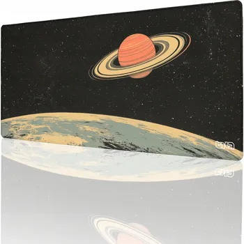 XXL PODLOŽKA POD MYŠ s Měsíci Saturnu 90x40 TILT Odolná