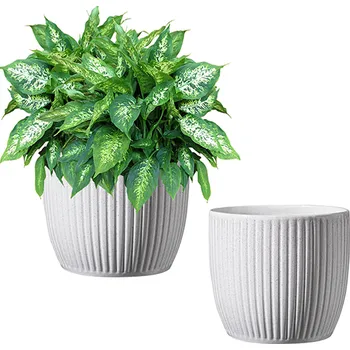 Květináč obal keramický Belice pr13 bílý