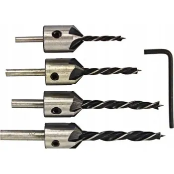 Vrták SADA VRTÁKŮ S HLOUBIČEM A PŘEDBODÁKY 4 ks