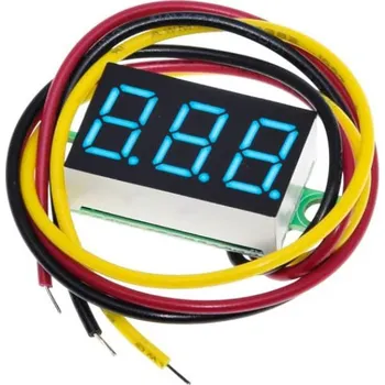 Měřič MSALAMON Voltmetr DC LED měřič 0.36" modrý