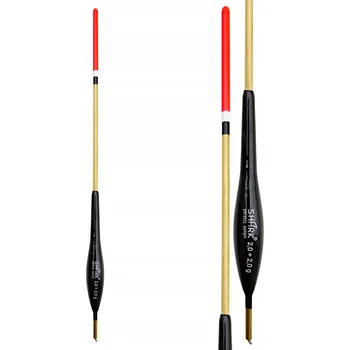 Signalizátor záběru WAGGLER PRŮBĚŽNÝ SPLÁVEK Z BALSY 2,0+2,0 g 26,5 cm s pevným zatížením SHARK