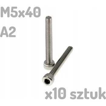 Šroub Nerezový šroub A2 M5x40 mm DIN 912 imbus INOX x10 kusů
