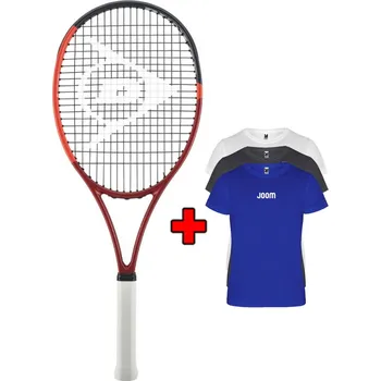 Tenisová raketa Dunlop CX 200 OS 2024 vypletená + bonus funkční tričko - GRIP 3