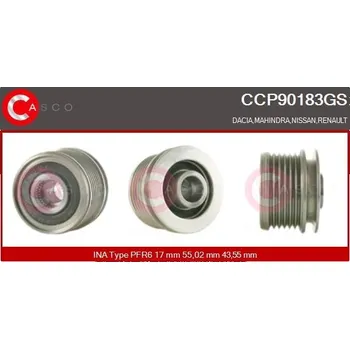 Řemenice, generátor CASCO CCP90183GS