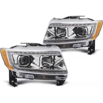 Přední světlomet TUNING-TEC Přední světla JEEP GRAND CHEROKEE 11-13 chrom TUBE LIGHT