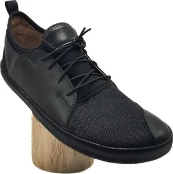 Dámské tenisky Barefoot Pegres BF53 0.1 kožené tenisky černá hladká kůže černá podrážka Velikost: 37