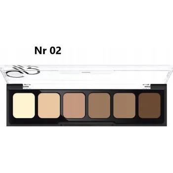 Přípravek na tvář Korektor v paletce pro dokonalé krytí Golden Rose Correct & Conceal 02 Medium To Dark SPF 11-20 12 g