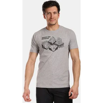 Kilpi GAROVE-M Světle šedá VM0306KILGY3XL pánské tričko s krátkým rukávem