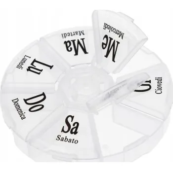 Dávkovač léků Schránka na léky s 1 přihrádkou denně