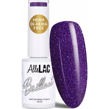 Lak na nehty AlleLac Hybridní lak 5 ml Brillant Collection Č. 134 Fialový s třpytkami
