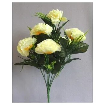 umělá květina Karafiát kytice H281/YELLOW