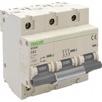 vypínač Jistič 3P C100 10kA Tracon